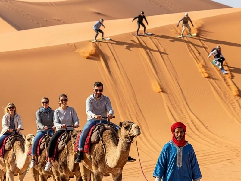 Camel Ride in the Desert